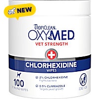 TropiClean OxyMed Chlorhexidine Wipes for Dogs