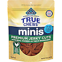 Blue Buffalo True Chews Minis Premium Jerky Cuts with Real Chicken, Natural Dog Treats Mineral-Enhanced for Flavor