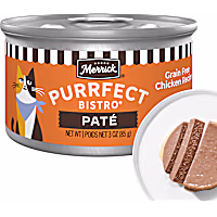 Merrick Purrfect Bistro Grain Free Premium High Protein Chicken Recipe Soft Canned Pate Adult Wet Cat Food