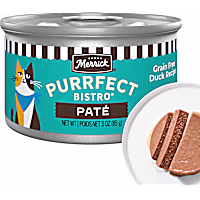 Merrick Purrfect Bistro Grain Free Premium High Protein Duck Recipe Soft Canned Pate Adult Wet Cat Food