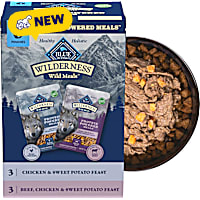 Blue Buffalo Wilderness Chicken and Beef High-Protein Adult Wet Dog Food Variety Pack