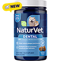 NaturVet Hickory Bacon Flavor Dental Targeted Care Supplement for Dogs and Cats