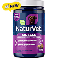 NaturVet Bacon and Chicken Flavor Muscle Targeted Care Hip & Joint Supplement for Dogs