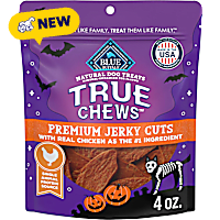Blue Buffalo True Chews Chicken, Single Animal Protein Source, Premium Jerky Cuts Seasonal Halloween Dog Treats
