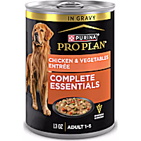 Purina Pro Plan Complete Essentials Slices Chicken and Vegetables Entree in Wet Dog Food Gravy