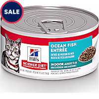 Hill's Science Diet Adult Indoor Ocean Fish Entree Canned Wet Cat Food