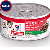 Hill's Science Diet Kitten Savory Salmon Entree Canned Wet Cat Food