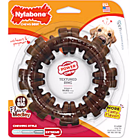 Nylabone Power Chew Textured Chew Ring Dog Toy