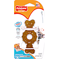 Nylabone Puppy Chew Teething Ring Bone Chicken Chew Dog Toy