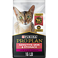 Purina Pro Plan Sensitive Skin and Stomach Lamb and Rice Formula Dry Cat Food