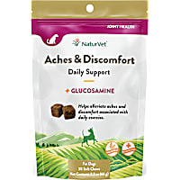 NaturVet Aches & Discomfort Hip & Joint Health Soft Chews for Dogs