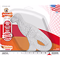 Nylabone Power Chew Dental Dinosaur Dog Toy Chicken White Large/Giant - Up to 50 lbs.