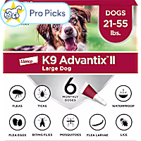 K9 Advantix II Vet-Recommended Flea, Tick & Mosquito Treatment & Prevention for Large Dogs