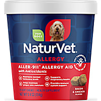 NaturVet Bacon and Chicken Flavor, Aller-911 Allergy Aid Supplements for Dogs