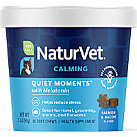 NaturVet Salmon and Bacon Flavor Quiet Moments Calming Supplement for Cats