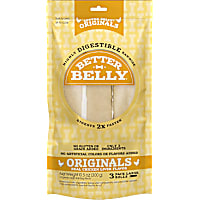 Better Belly Originals Natural Chicken Liver Flavor Highly Digestible Rawhide Large Rolls for Dogs
