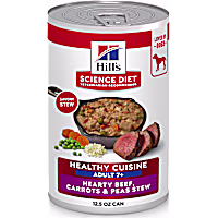 Hill's Science Diet Hearty Beef, Carrots & Peas Stew Senior 7+ Healthy Cuisine Canned Dog Food