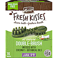 Merrick Fresh Kisses Natural Dental Chews Infused with Coconut And Botanical Oils for Large Dogs Over 50 lbs.