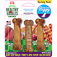 Nylabone Healthy Edibles Chew Treats Puppy Starter Kit
