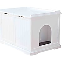 TRIXIE Wooden Pet House White Litter Box