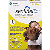 Sentinel Flavor Tabs for Dogs 26 to 50 lbs