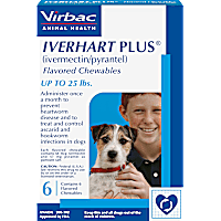 Iverhart Plus Chewable Tablets for Dogs 1 to 25 lbs.