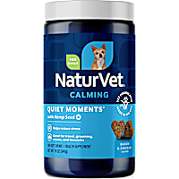 NaturVet Bacon and Chicken Flavor, Quiet Moments with Hemp Seed Calming Supplements for Dogs
