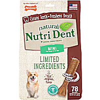 Nylabone Nutri Dent Limited Ingredients Mini Filet Mignon Dental Chews for Dogs