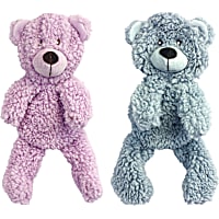 Multipet Aromadog Calming Bear Shaped Fleece Flattie Assorted Dog Toy
