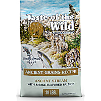 Taste of the Wild Ancient Stream All Life Stages High Protein Recipe, Smoke-Flavored Salmon & Ancient Grains Dry Dog Food