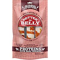 Better Belly Proteins With Real Venison Digestible Large Dog Chew