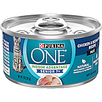 Purina ONE Natural Grain Free Vibrant Maturity 7+ Chicken & Ocean Whitefish Recipe Senior Pate Wet Cat Food