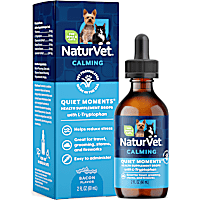 NaturVet Quiet Moments Calming Supplement Drops for Dogs and Cats
