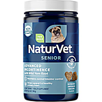 NaturVet Hickory Smoked Bacon Flavor, Advanced Incontinence Senior Supplement for Dogs