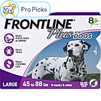 FRONTLINE Plus Flea & Tick Spot Treatment for Large Breed Dogs 45 - 88 lbs. (Purple)