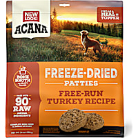 ACANA Topper Free-Run Turkey Recipe Patties Grain-Free High Protein Freeze Dried Dog Food