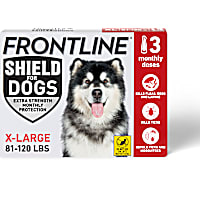 FRONTLINE Shield Flea & Tick Treatment for Dogs 81 - 120 lbs. (Red)