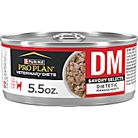 Purina Pro Plan Veterinary Diets DM Dietetic Management Savory Selects Feline Formula Wet Cat Food