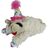 Multipet Pink Happy Birthday Mini Lamb Chop Dog Toy