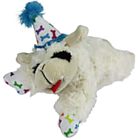 Multipet Blue Happy Birthday Mini Lamb Chop Dog Toy