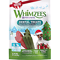 Whimzees Small Holiday Natural Grain Free Dog Dental Chews