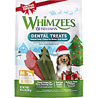 Whimzees Medium Holiday Natural Grain Free Dog Dental Chews