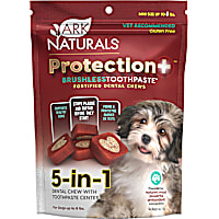 Ark Naturals Protection+ Brushless Toothpaste Fortified Dental Chew for Mini Dogs Upto 8 lbs.