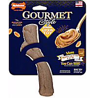 Nylabone Gourmet Style Strong Stick Peanut Butter Chew Dog Toy