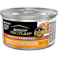 Purina Pro Plan Complete Essentials White Meat Chicken and Vegetable Entree in Gravy Wet Cat Food