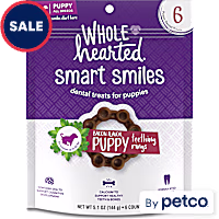 Wholehearted Smart Smiles Bacon Flavor Puppy Dental Ring