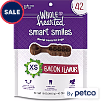 WholeHearted Smart Smiles Bacon Flavor Dog Dental Treats