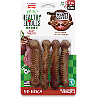 Nylabone Healthy Edibles Beefy Center Natural Dog Treats