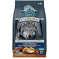 Blue Buffalo Wilderness Natural High-Protein Chicken Recipe Dry Food for Adult Dogs