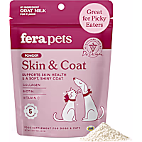 Fera Pets Goat Milk Meal Topper - Skin & Coat Support for Dogs & Cats